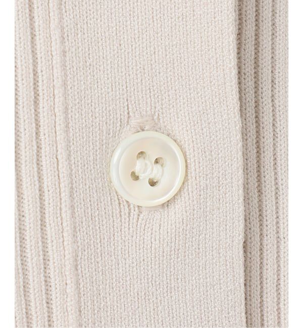 IENA「ECO SPLASH 襟付きリブプルオーバー」|ニット・セーター|