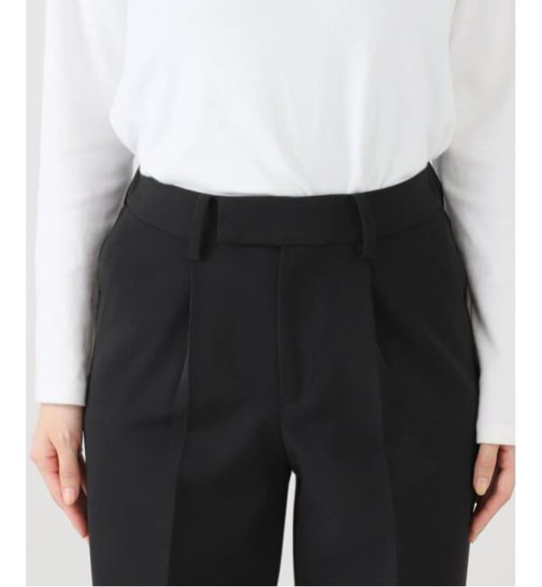 VERMEIL par iena「《追加4》ダブルクロスストレッチパンツ」|スラックス|