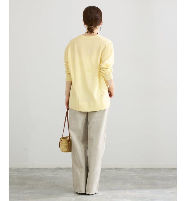 IENA「アセテートシルクVネックカーディガン」|カーディガン|