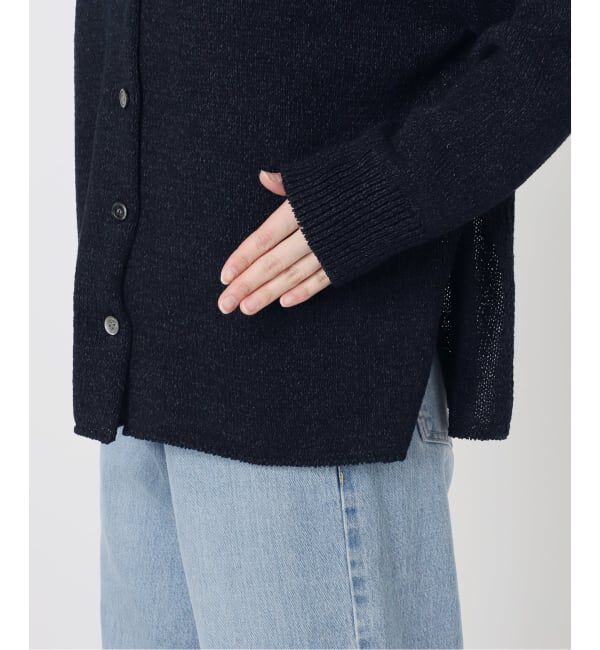 IENA「ミックスヤーン  2WAY Vカーディガン」|カーディガン|