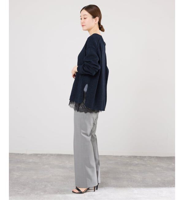 IENA「ミックスヤーン  2WAY Vカーディガン」|カーディガン|