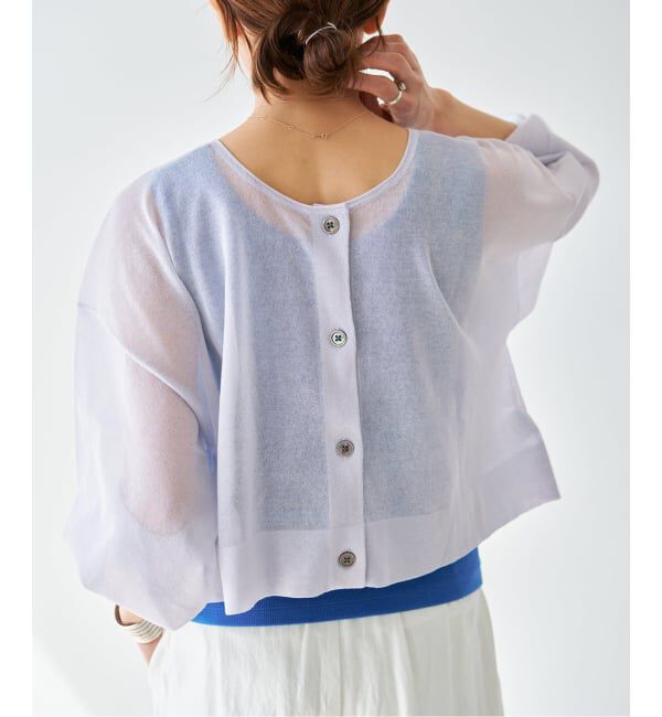 IENA「《追加3予約》FILMY COTTONカーディガン」|カーディガン|