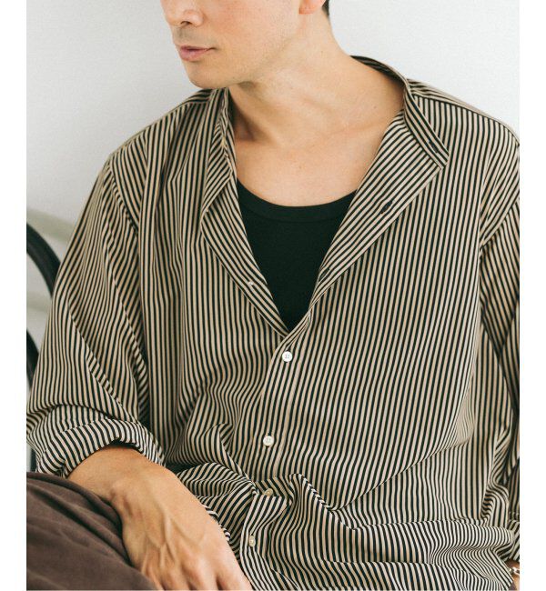 EDIFICE「パターンデシンスタンドカラーシャツ」|シャツ・ブラウス|