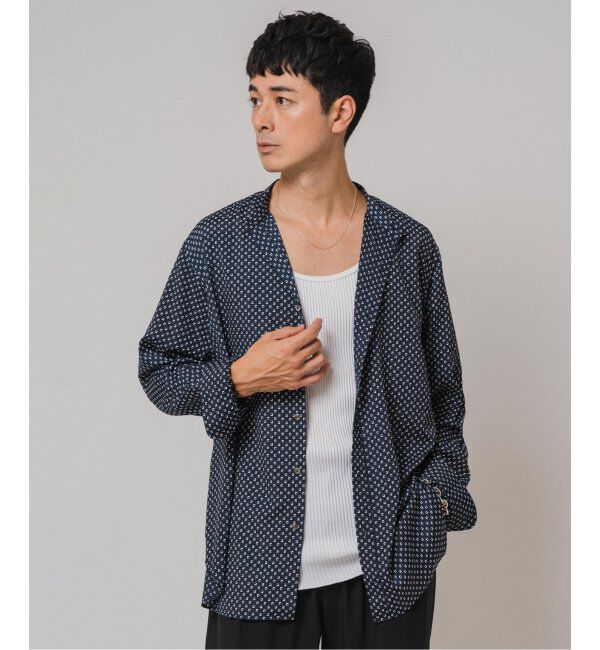 EDIFICE「パターンデシンスタンドカラーシャツ」|シャツ・ブラウス|