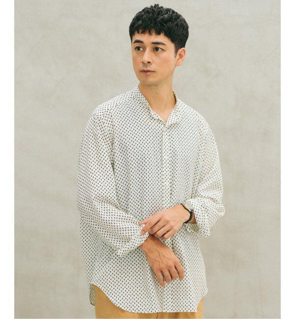 EDIFICE「パターンデシンスタンドカラーシャツ」|シャツ・ブラウス|