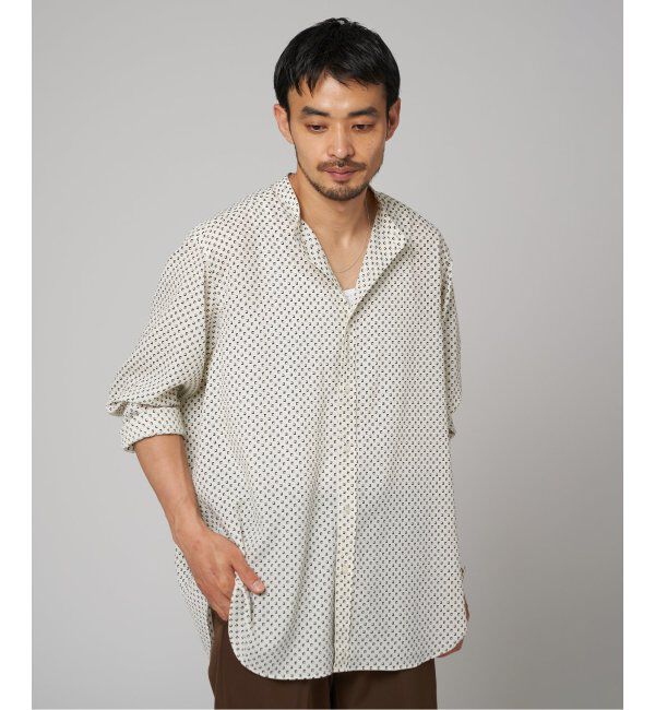 EDIFICE「パターンデシンスタンドカラーシャツ」|シャツ・ブラウス|