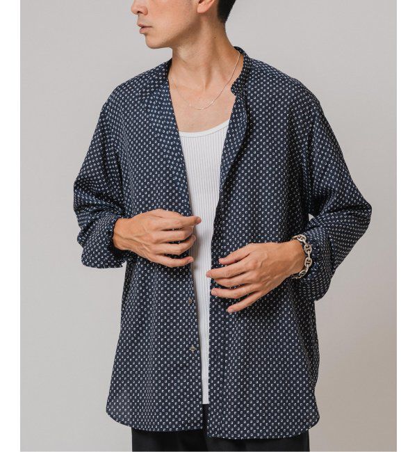 EDIFICE「パターンデシンスタンドカラーシャツ」|シャツ・ブラウス|