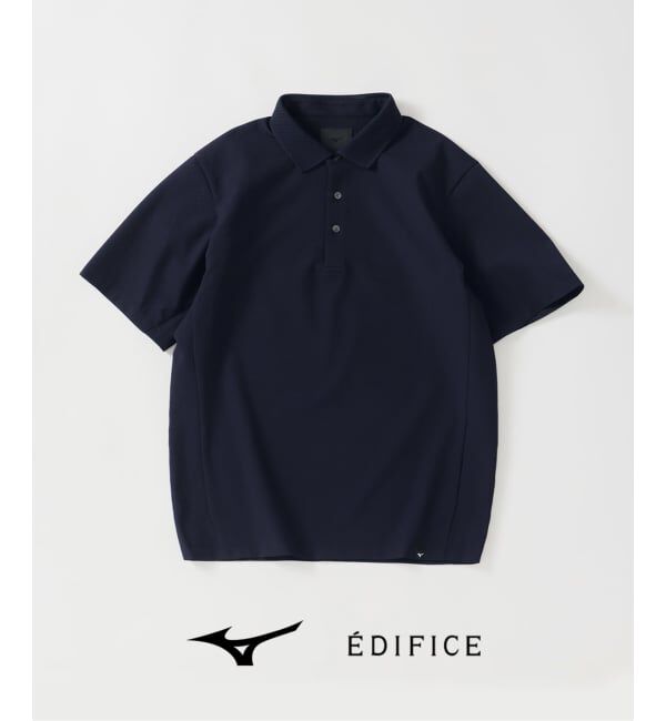 EDIFICE「MIZUNO(ミズノ) 別注 DYNAMOTION ポロシャツ」|ポロシャツ|ネイビー