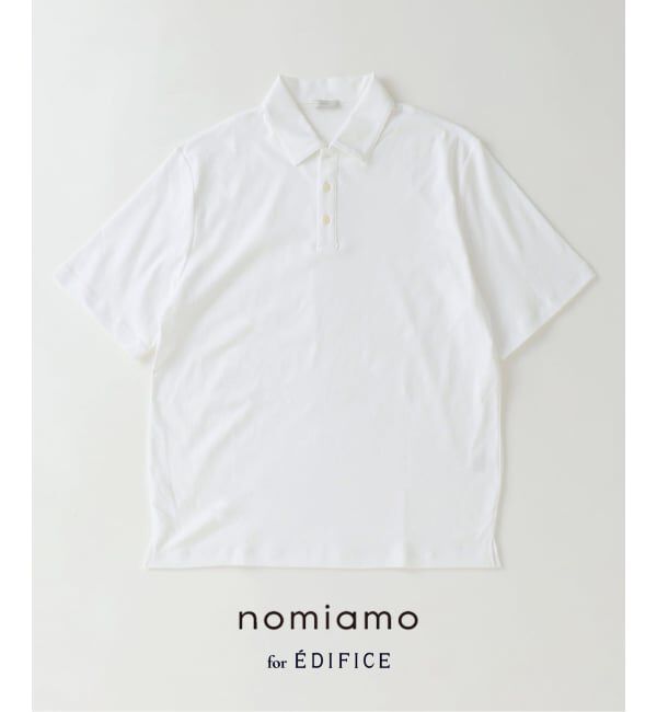 EDIFICE「nomiamo (ノミアモ) 別注 スヴィンコットン WDF ポロシャツ」|ポロシャツ|ホワイト