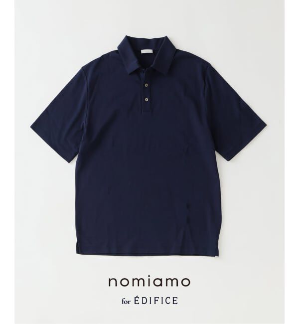 EDIFICE「nomiamo (ノミアモ) 別注 スヴィンコットン WDF ポロシャツ」|ポロシャツ|ネイビー