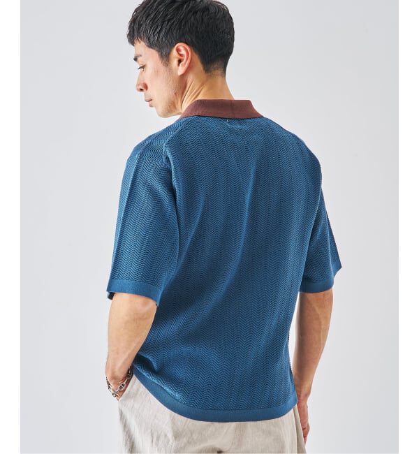 EDIFICE「《予約》スキッパー ポロニット」|ポロシャツ|