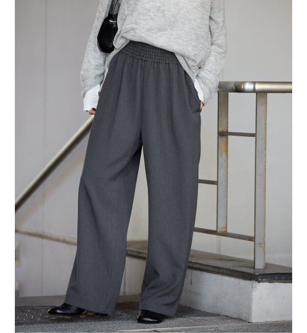 JOURNAL STANDARD「《追加3》ウールライクストレッチワイドパンツ」|その他|