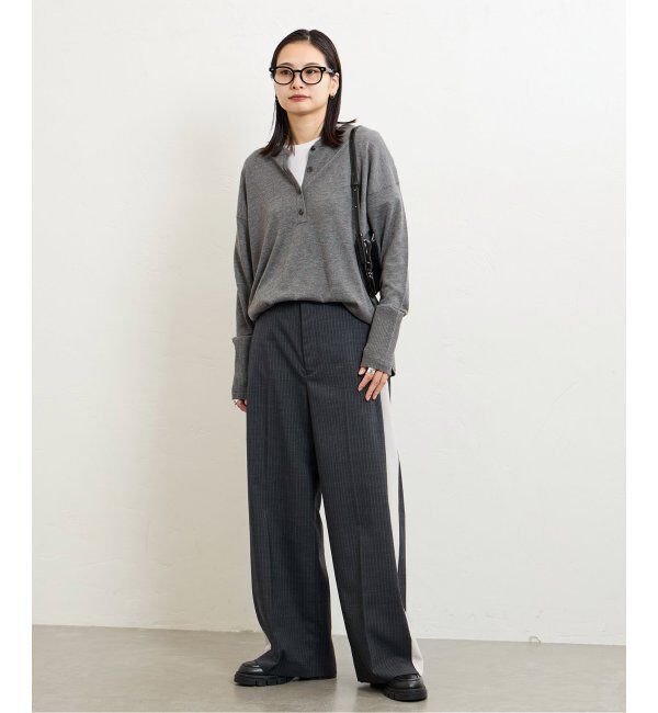 JOURNAL STANDARD「《WEB限定追加2》ウォッシャブル2WAYヘンリープルオーバー」|ニット・セーター|