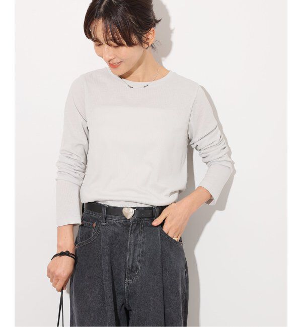 JOURNAL STANDARD relume「《追加5》ソフトテレコクルーネックロングTEE」|Tシャツ・カットソー|