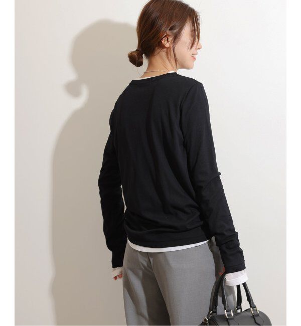 JOURNAL STANDARD relume「《追加5》ソフトテレコクルーネックロングTEE」|Tシャツ・カットソー|