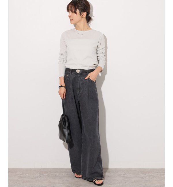 JOURNAL STANDARD relume「《追加5》ソフトテレコクルーネックロングTEE」|Tシャツ・カットソー|