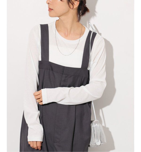 JOURNAL STANDARD relume「《追加5》ソフトテレコクルーネックロングTEE」|Tシャツ・カットソー|ホワイト