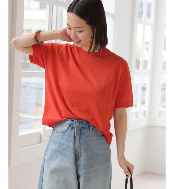 JOURNAL STANDARD relume「【MULTI FUNC+】UVカット / 接触冷感 / ドライタッチプルオーバー」|ニット・セーター|レッド