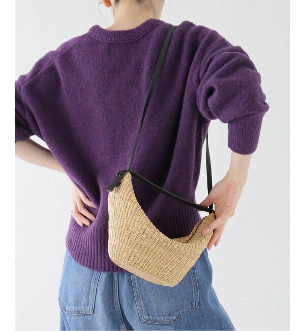 journal standard L'essage「【INES BRESSAND/イネス ブレッサンド】MINI CROISSANT：ショルダーバッグ」|ショルダー・メッセンジャー|ナチュラル