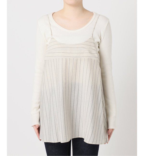 journal standard L'essage「《セット》シアーストライプ/ムジシャツ＆キャミブラウス」|シャツ・ブラウス|