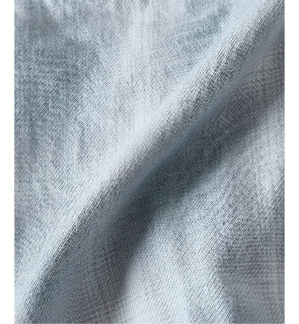 J.S.Homestead「J.S.Homestead / インディゴ チェック ミリタリー シャツ」|シャツ・ブラウス|