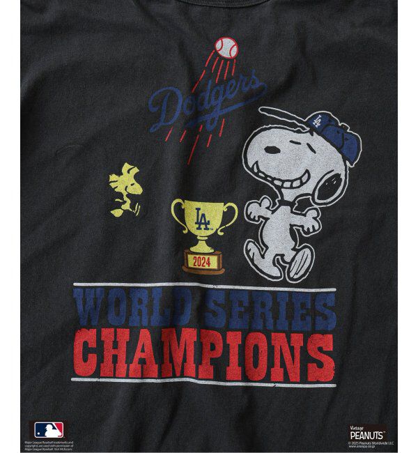 JOURNAL STANDARD relume「PEANUTS 別注 MLB ベースボール プリントTシャツ」|Tシャツ・カットソー|