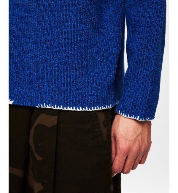 J.S.Homestead「J.S.Homestead / ブランケット ステッチ リブ ニット」|ニット・セーター|