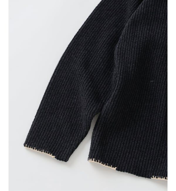 J.S.Homestead「J.S.Homestead / ブランケット ステッチ リブ ニット」|ニット・セーター|
