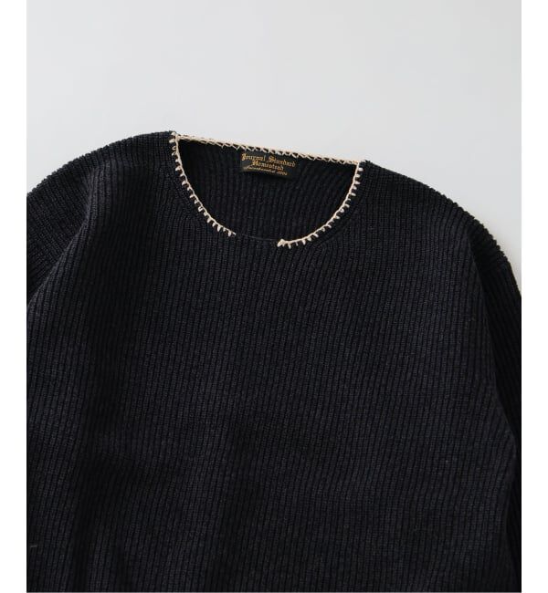 J.S.Homestead「J.S.Homestead / ブランケット ステッチ リブ ニット」|ニット・セーター|