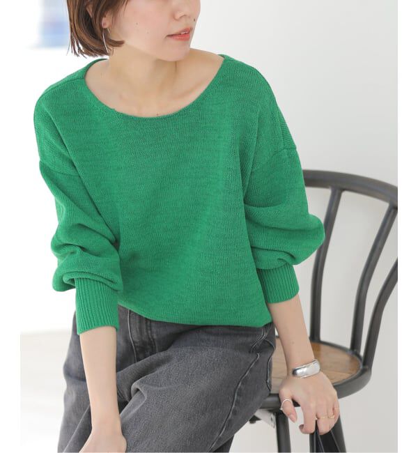 JOURNAL STANDARD relume「リネンコットン2WAYプルオーバー」|ニット・セーター|グリーン