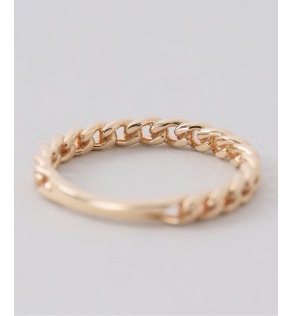 Lilas by Spick&Span「チェーンピンキーリング K10」|リング|