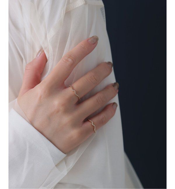 Lilas by Spick&Span「ビーチミルダイヤピンキーリング K10」|リング|