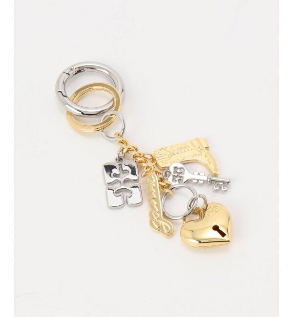U by SPICK&SPAN「GANNI / ガニーGanni Bou Charms Keyring Silver an」|キーケース|