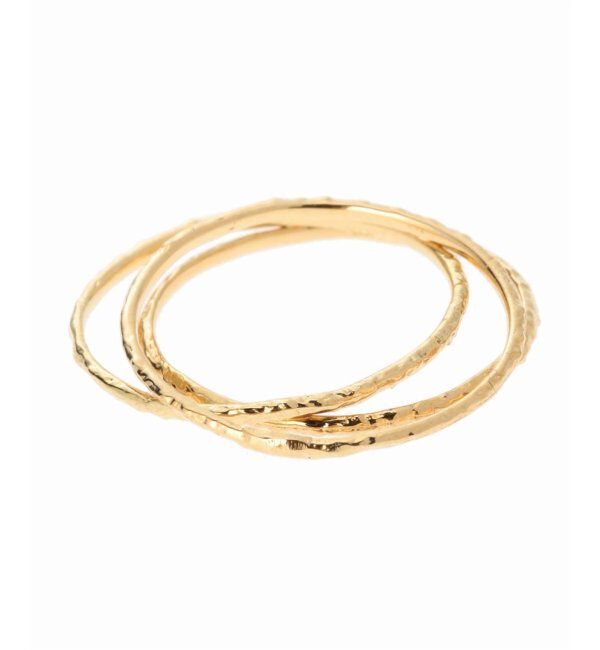 Lilas by Spick&Span「テクスチャー3本リング K10」|リング|