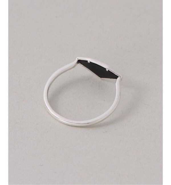 Spick and Span「【SAMH by LILAS】ダイヤモンドカットオニキスリング SV」|リング|
