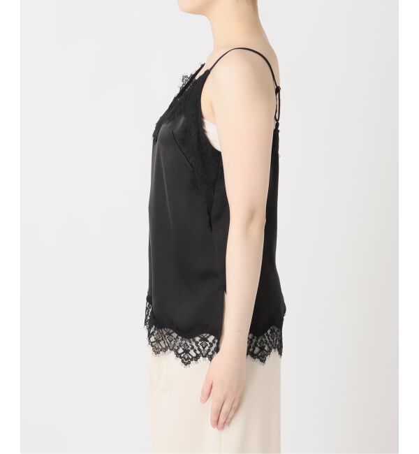 NOBLE「《追加》リバーレーストリミングサテンキャミソール3」|キャミソール|