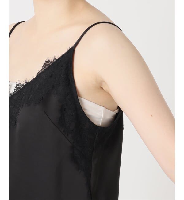 NOBLE「《追加》リバーレーストリミングサテンキャミソール3」|キャミソール|