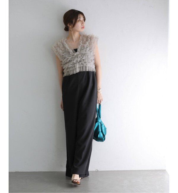  「《追加2》チュールベストオールインワン」|ドレス|