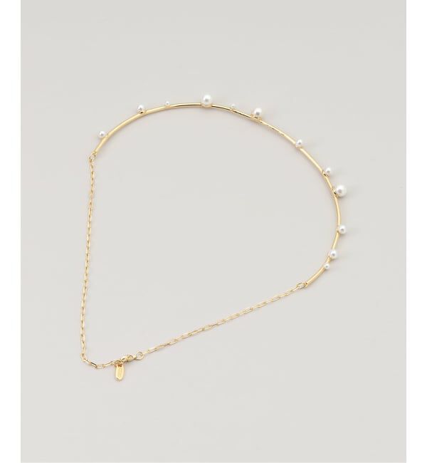  「STELLAR HOLLYWOOD/ステラハリウッド シェルパールラインネックレス」|ネックレス|