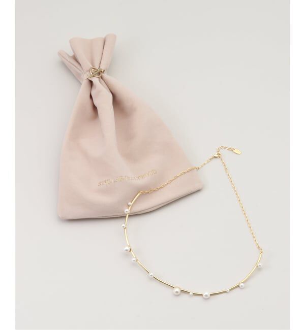  「STELLAR HOLLYWOOD/ステラハリウッド シェルパールラインネックレス」|ネックレス|