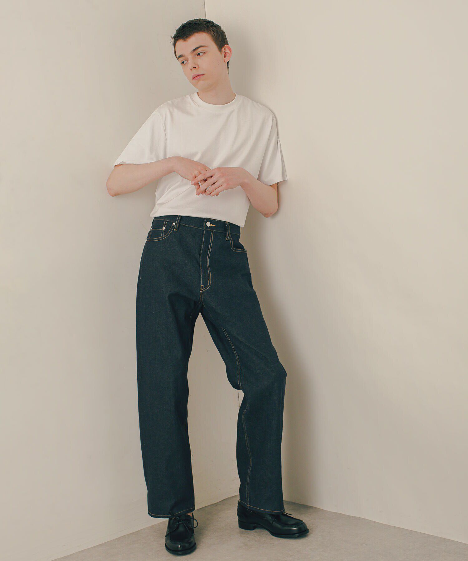 nano･universe「LB.03/｢ESSENTIAL LINE｣ノンフェイドバギーデニム」|デニム|