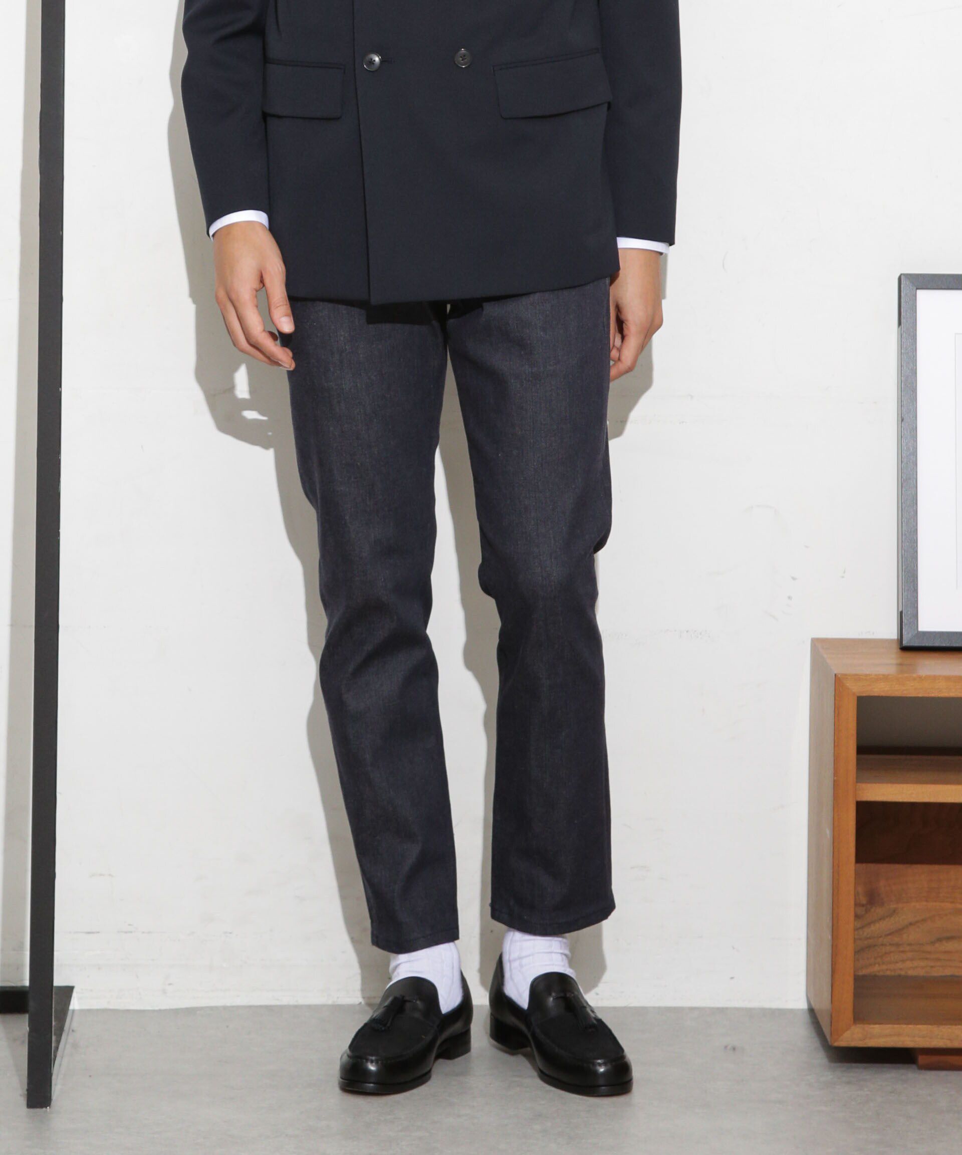 nano･universe「LB.03/｢ESSENTIAL LINE｣ノンフェイドスキニースラックス」|デニム|