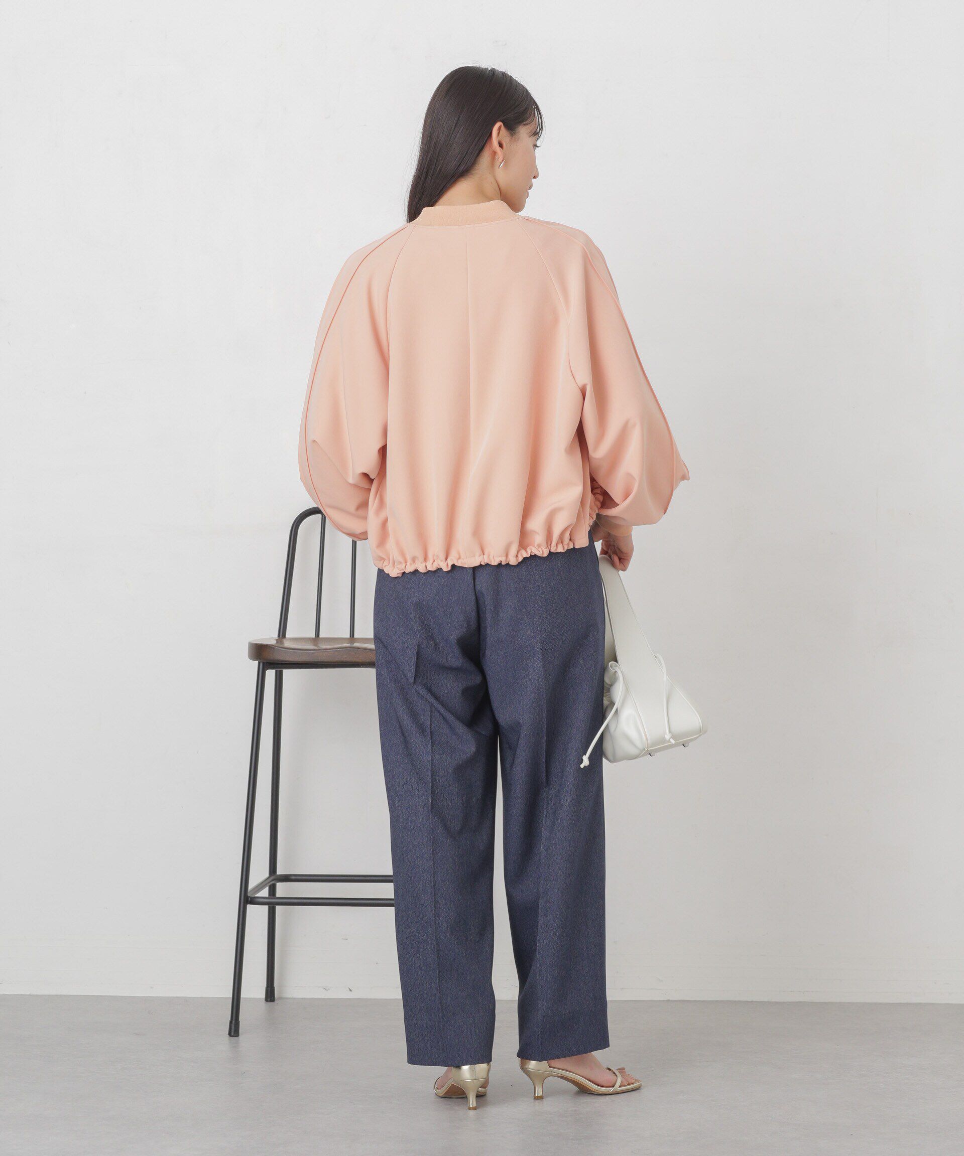 nano･universe「ダブルクロスリブブルゾン」|ブルゾン・スタジャン|