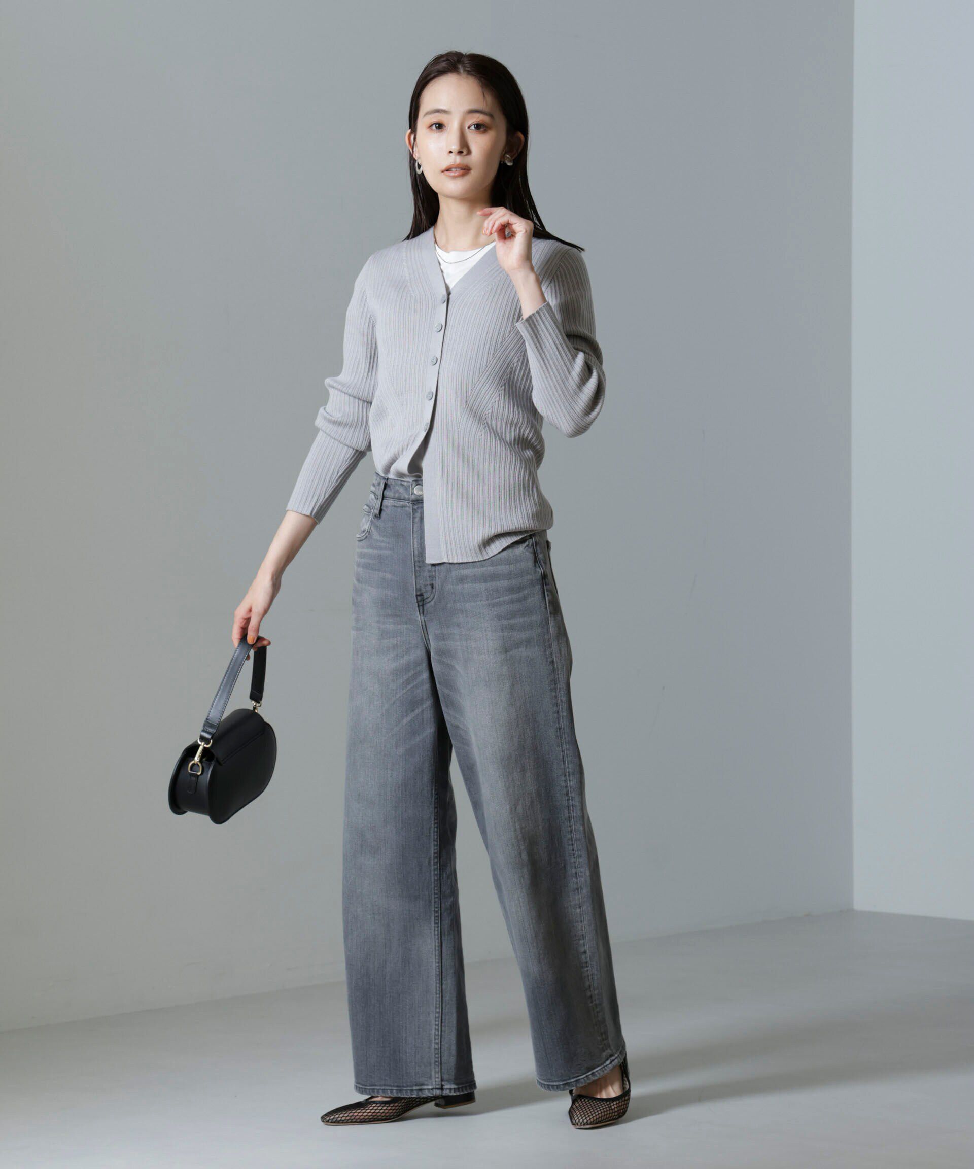 nano･universe「毛玉レスニットVネックリブカーディガン」|ニット・セーター|