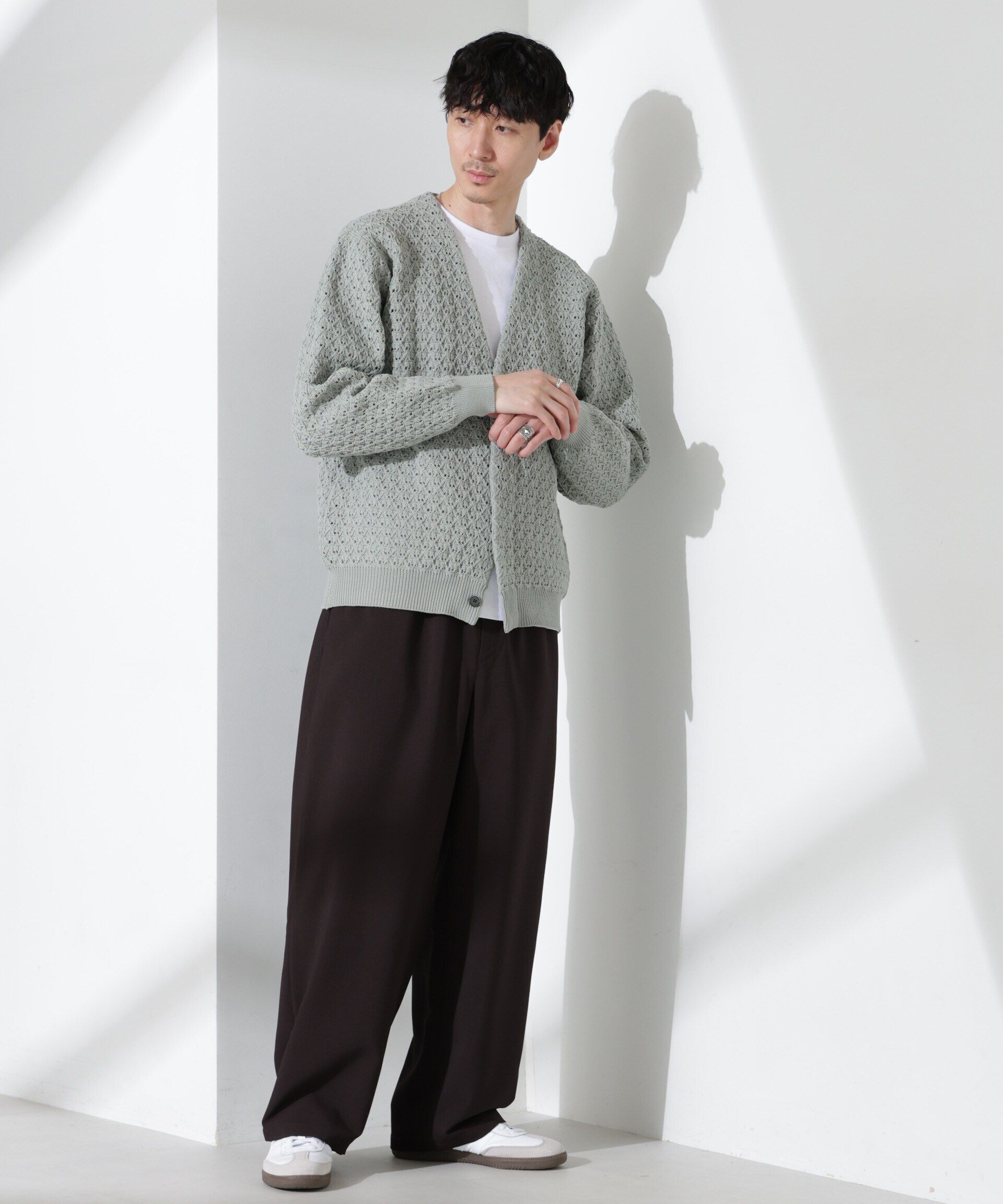 nano･universe「「大人のワイドパンツ」ハイツイストワイドスラックス」|チノ|