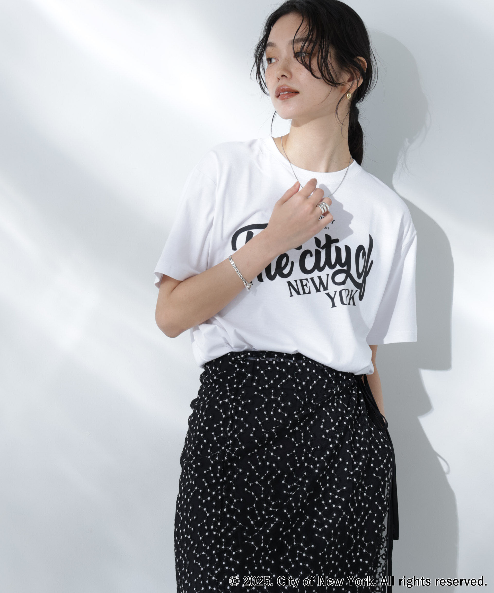 nano･universe「GOOD ROCK SPEED&times;Anti Soaked(R) 汗染み防止 NYC Tシャツ」|Tシャツ・カットソー|