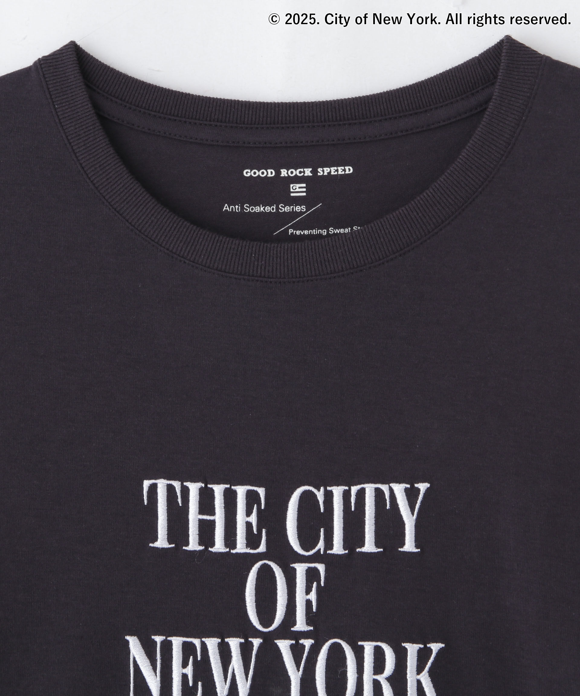 nano･universe「GOOD ROCK SPEED&times;Anti Soaked(R) 汗染み防止 NYC Tシャツ」|Tシャツ・カットソー|