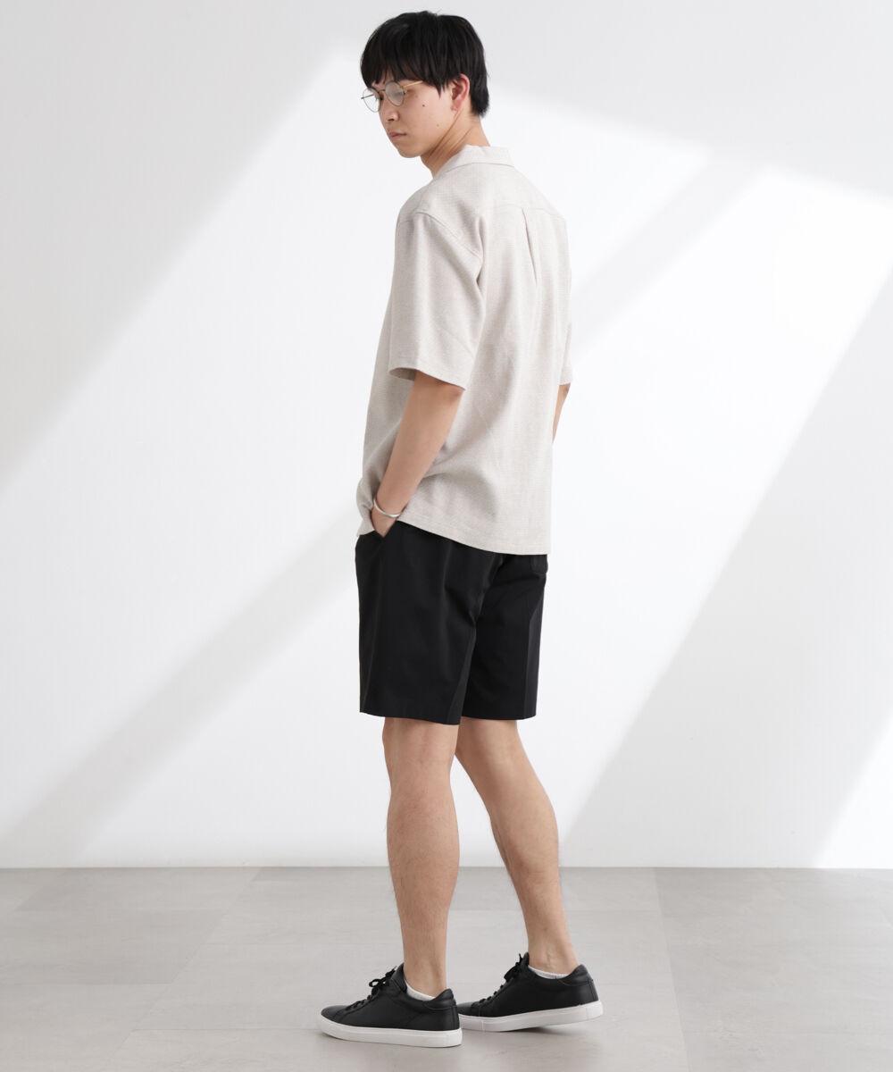 nano･universe「コットンリネン交織開襟シャツ 半袖」|シャツ・ブラウス|