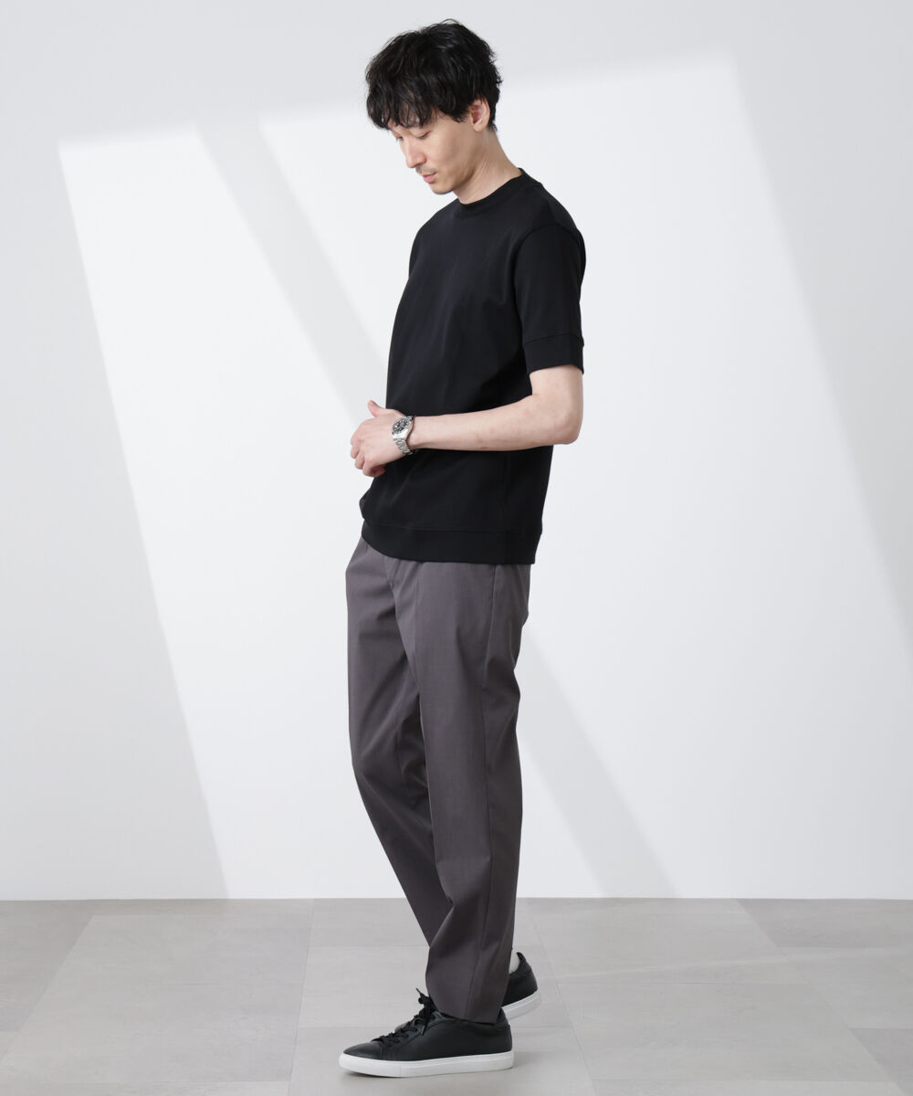 nano･universe「[FORMAL JERSEY]モックネックカットソー半袖」|Tシャツ・カットソー|