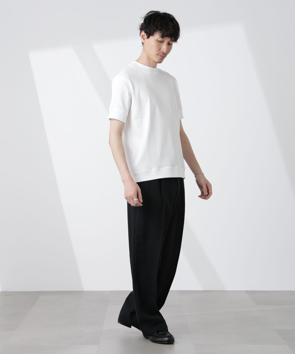 nano･universe「[FORMAL JERSEY]モックネックカットソー半袖」|Tシャツ・カットソー|